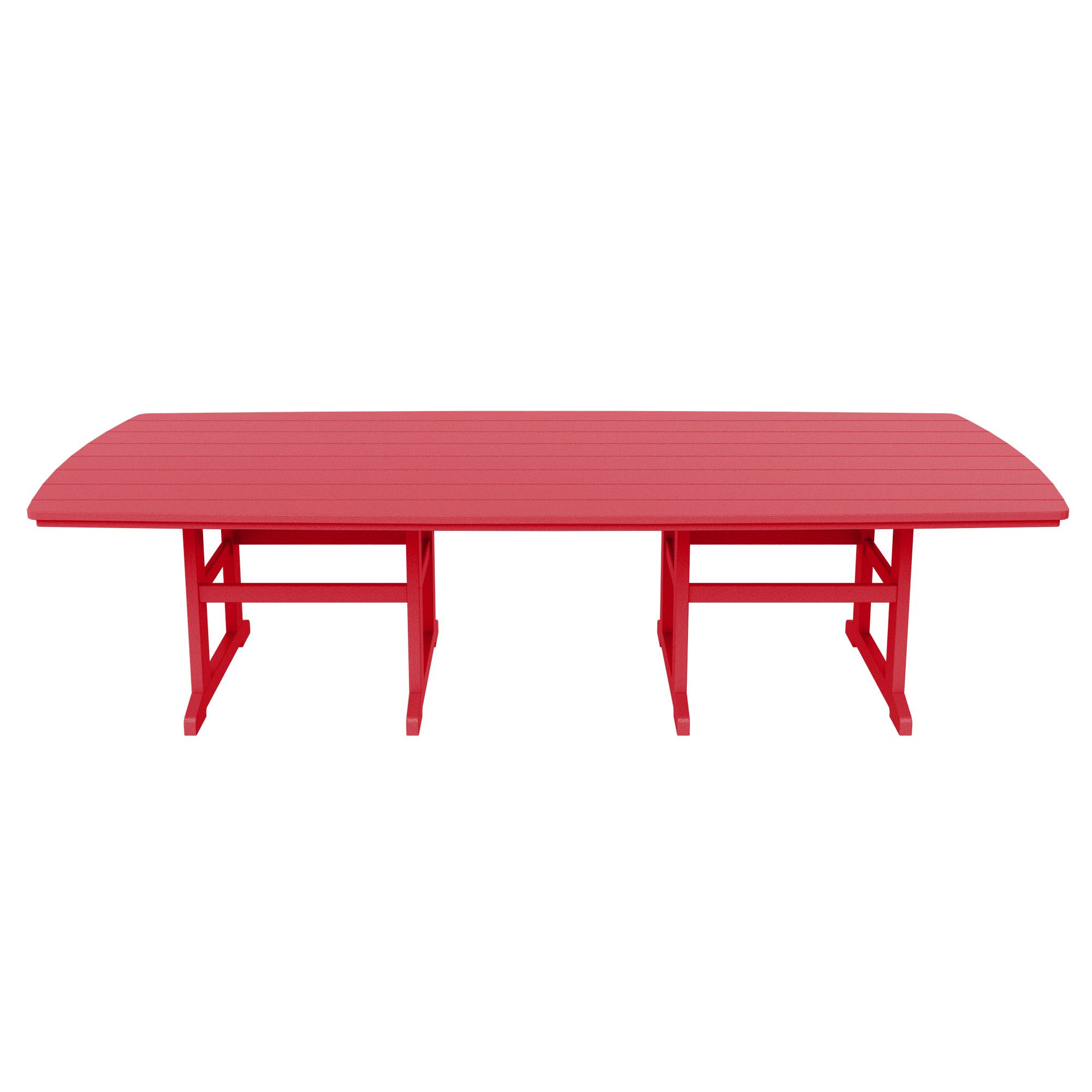 120 inch Red Pawleys Island Durawood Dining Table DFOhome